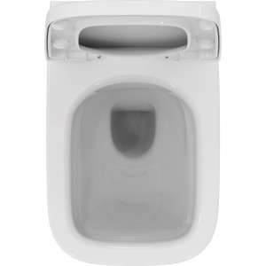 Ideal Standard WC-Paket I.Life A, spülrandlos, inkl. WC-Sitz (alpinweiß), Top-Ansicht.