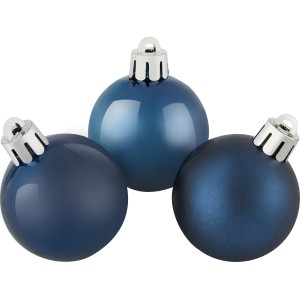 Weihnachtskugel-Set 30-teilig Dunkelblau Ø 4 cm