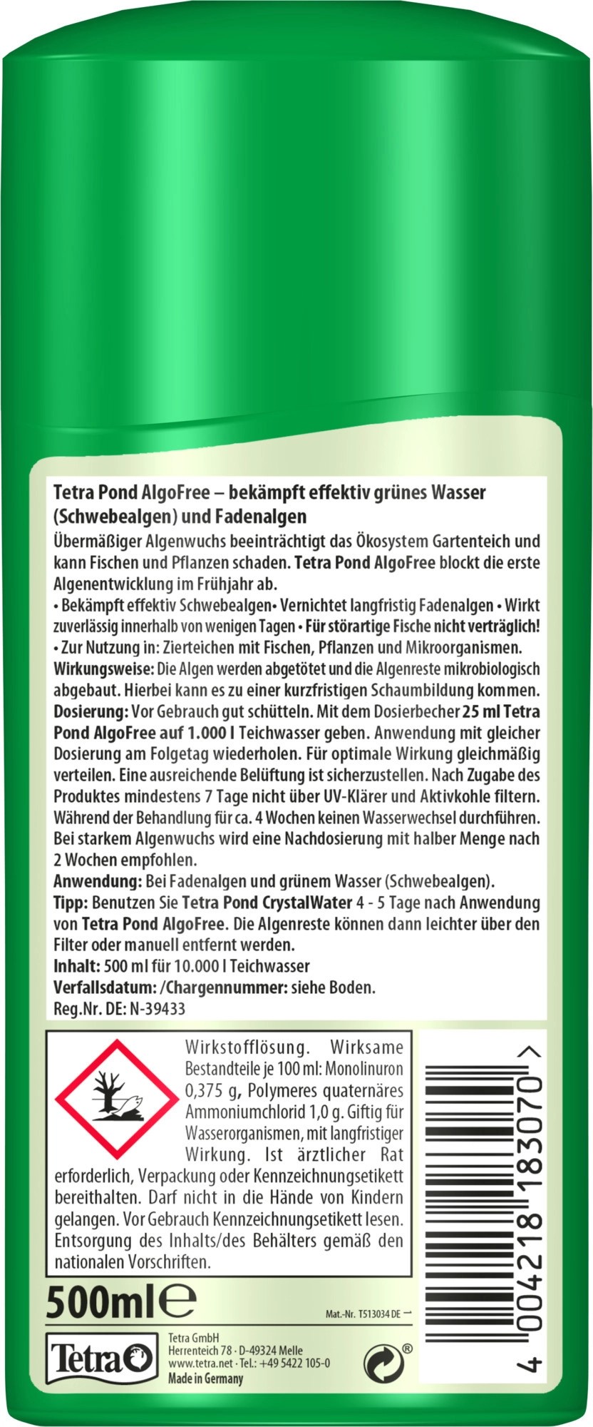 Tetra Pond Algenmittel AlgoFree 500 ml kaufen bei OBI