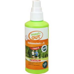 Insect-Out Zeckenschutz +G Forte, 100ml Sprayflasche zum Schutz vor Zecken.