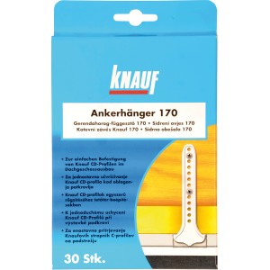 Knauf Ankerhänger 170, 30 Stück, zur Befestigung von CD-Profilen. Zubehör für Gipskartonplatten.