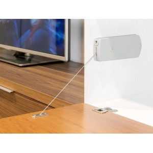 Emuca Flügeltürmechanismus Microwinch 6 kg Stahl und Kunststoff Grau
