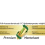 Compo Saat® Trocken-Rasen: Detailaufnahme der Premium-Mantelsaat mit verbesserter Keimung und Widerstandsfähigkeit.