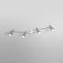 Ledvance LED-Spot, 4-flammig, silberfarben, 17 cm. Deckenleuchte mit vier Strahlern.