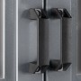 Detailaufnahme: Schwarze Griffe am Sojag Pavillon & Kalt-Wintergarten Olan 1014.
