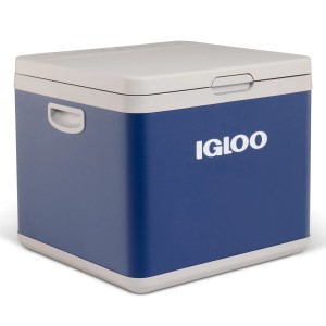 Igloo Hybrid-Kühlbox IH45, 43 l, rauchblau. Kompressor- und thermoelektrische Kühlung für Camping & Freizeit.