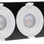 Dimmbarer LED-Einbaustrahler, 3er-Set, 5W, 2700K, Ø 6,8cm, weiß.