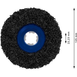Bosch X-Lock Reinigungsscheibe N377 Metall, Ø 125mm, für Winkelschleifer.