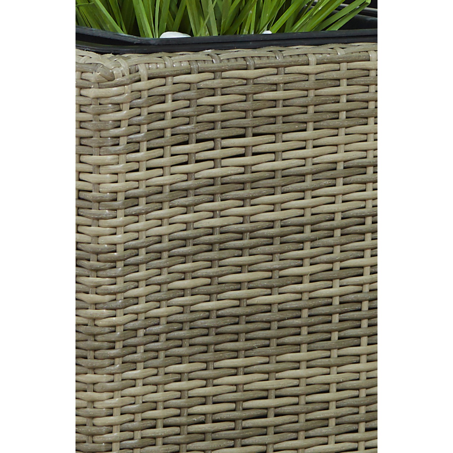 Gartenfreude Pflanzkübel Polyrattan 102 cm x 36 cm Naturfarben kaufen