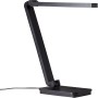 Schwarze LED-Tischlampe Tori von Brilliant mit Touchdimmer, 5W, ideal für den Schreibtisch.