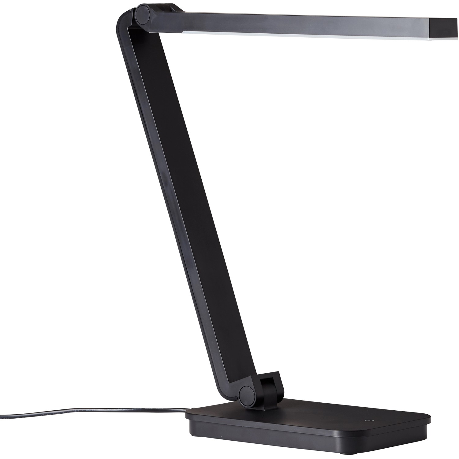 Schwarze LED-Tischlampe Tori von Brilliant mit Touchdimmer, 5W, ideal für den Schreibtisch.