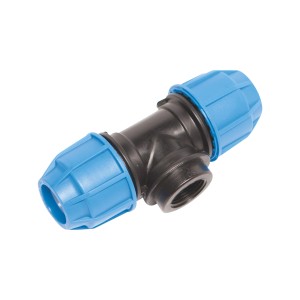 LUX-TOOLS T-Stück für PE-Rohre Ø 25 mm x 24,1 mm (Rp 3/4")
