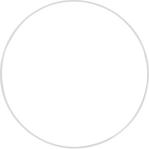 Metallring Weiß Ø 30 cm