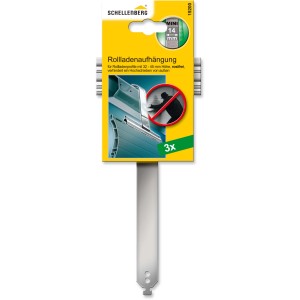 Schellenberg Rollladenaufhängung Mini aus Edelstahl, 3er-Set zur Verbindung von Rollladen und -welle.