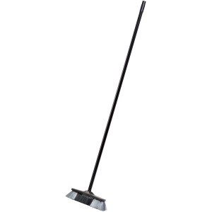 Zimmerbesen Kunststoff Anthrazit mit Stiel