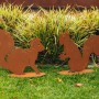 Ferrum Art Design Deko-Eichhörnchen Felix, 34 cm, Edelrost, Gartendeko.