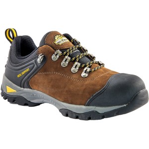 Brauner Workpower Sicherheitshalbschuh S3 Eagle, Größe 39, aus Nubukleder mit schwarzer Sohle.
