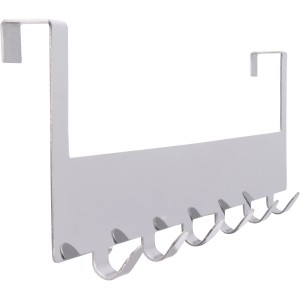 Siro Türgarderobe mit 6 Haken, Chrom glänzend, zum Einhängen an der Tür.
