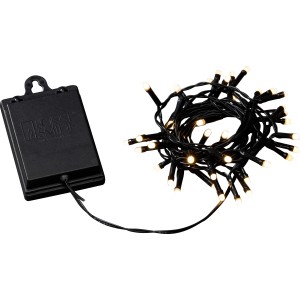 Konstsmide LED Lichterkette mit 40 warmweißen Dioden und Batteriebox für den Außenbereich.