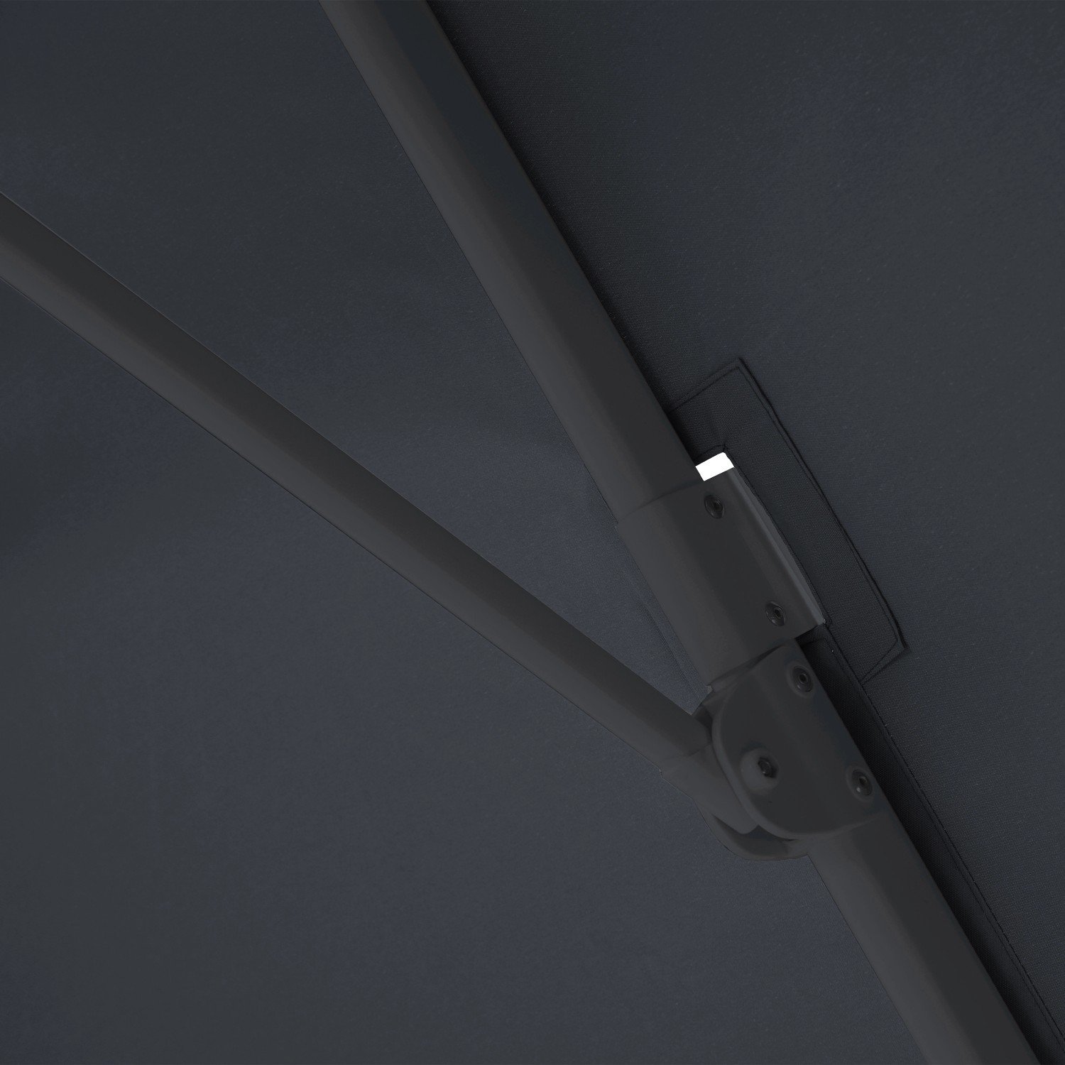 AXI Ampelschirm 300 cm x 200 cm Grau mit Drehfunktion kaufen bei OBI
