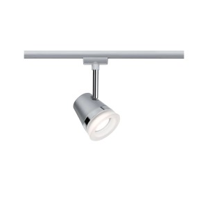 Paulmann URail Spot Cone, Chrom matt, 5W, dimmbar, mit Leuchtmittel für Schienensysteme.