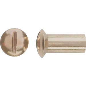 Hülsenmutter M5 x 15 mm Schlitz Edelstahl A2 8 Stück