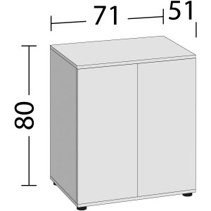 Juwel Aquariumunterschrank SBX Lido 200, helles Holz, mit Maßen
