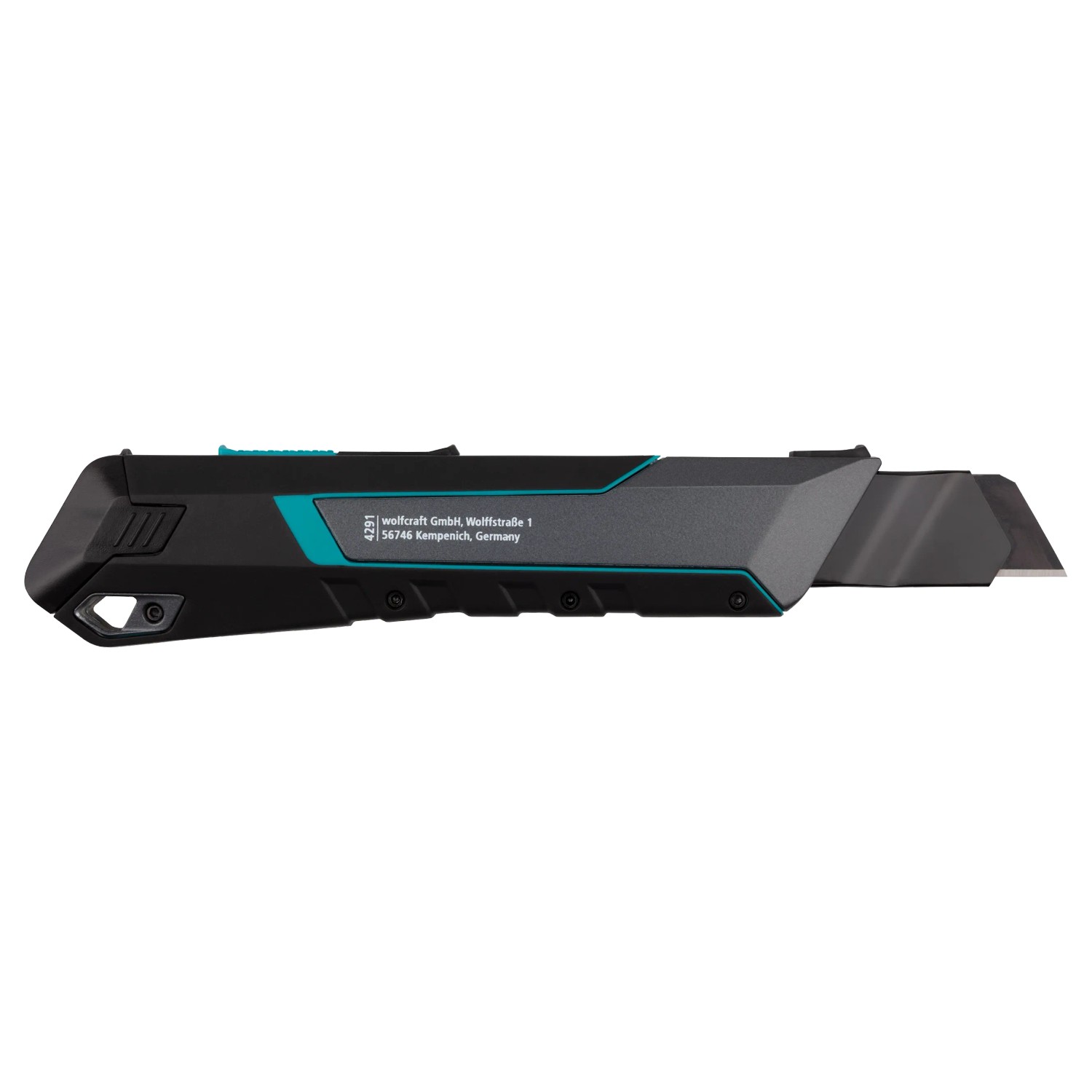 Wolfcraft Abbrechklingenmesser Dual 18mm, robustes Messer für Links- und Rechtshänder.