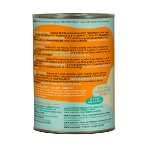 Lucky Lou Katzen-Nassfutter Adult Geflügel & Forelle, 400g Dose.