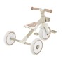 Globber Learning Trike 2in1 Plus, taupe-weißes Kinder-Dreirad und Laufrad. Höhenverstellbarer Sattel, abnehmbarer Korb.