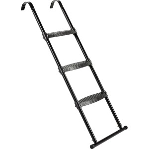 Schwarze EXIT Trampolin Leiter für Rahmenhöhe 95-110cm, Zubehör für sicheren Aufstieg.