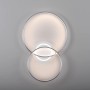Moderne LED-Deckenleuchte Asmina von Just Light, Aluminium, mit drei Lichtringen.