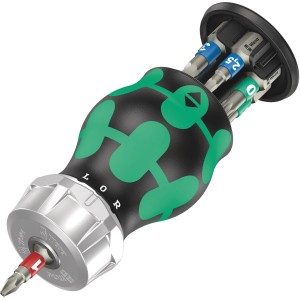 Wera Bicycle Set 5, 7-teilig: Kompaktes Fahrradwerkzeug-Set mit Bit-Magazin und ergonomischem Griff.