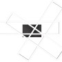 Moderne, schwarze Reality LED Deckenleuchte Corso mit geometrischem Design.