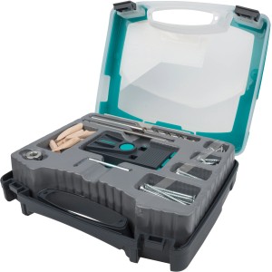 wolfcraft Undercover Jig-Set TX im Koffer: Holzbohrer-Set für verdeckte Holzverbindungen mit Bohrschablone, Bohrer, Schrauben und Zubehör.