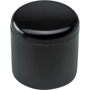 Schwarze Hettich Fußkappe aus Kunststoff für Rundrohre, Ø 18 mm, 4er-Set.