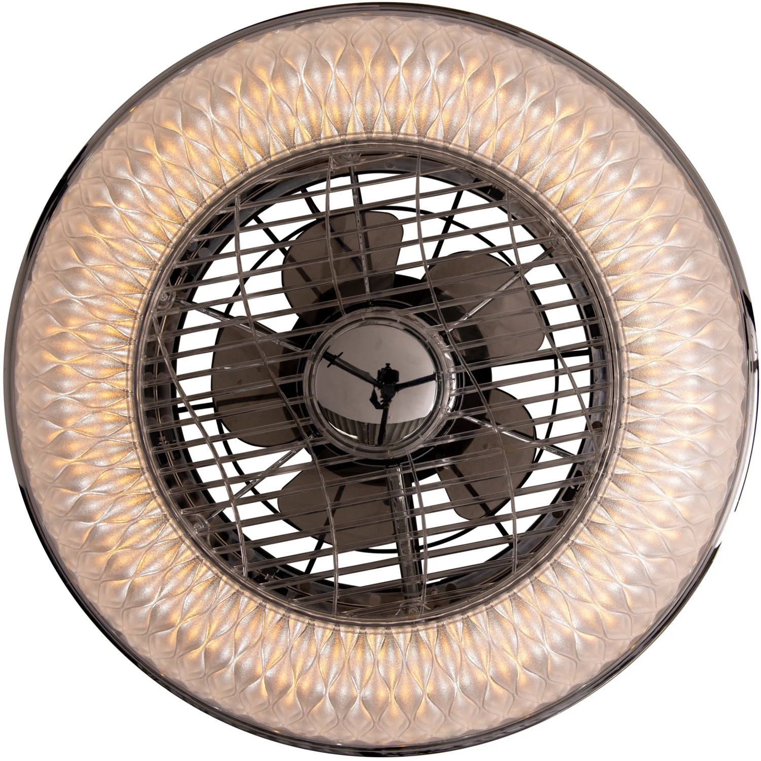 Näve LED-Deckenleuchte Viento mit Ventilator, runde Deckenlampe mit Licht und Ventilator