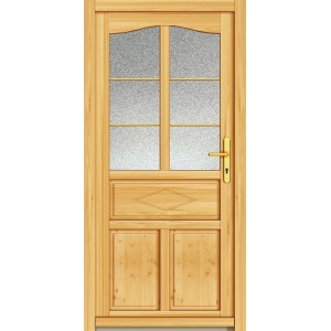 Holz-Mehrzwecktür Modell Borkum 98 cm x 200 cm Anschlag Rechts Fichte Natur