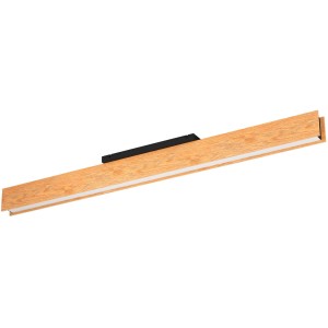 Moderne Eglo LED-Deckenleuchte Anchorena-Z in Braun, Schwarz und Weiß.