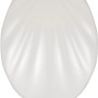 Weißer Wenko Premium WC-Sitz Muschel mit Absenkautomatik im Muscheldesign.