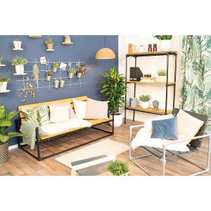 Eckstück 90° silber verzinkt für Stahlrohr Möbelbau im Wohnraum.