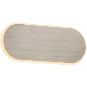 Moderne LED Wandleuchte Carlo in Nickel matt, dimmbar und mit einstellbarer Lichtfarbe.