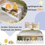 okwish Kinderbett 90x190cm mit Schubladen und Sitzbank Kinderzimmer Weiß ohne Matratze_8