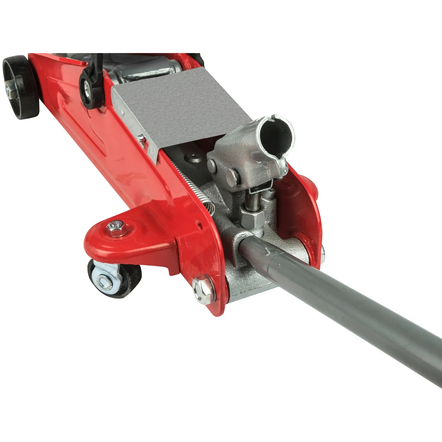 Roter Apa Rangierwagenheber mit 2.000 kg Tragkraft für Wartung und Reparatur.