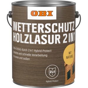 OBI Wetterschutz-Holzlasur 2in1 Teak 4 l