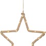 LED Deko Stern Hänger mit Juteseil für gemütliche Innen-Weihnachtsdeko.