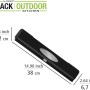 Wenko Folienspender Perfect Cutter Black Outdoor Kitchen, Abroller für Alufolie und Frischhaltefolie, 38cm breit.
