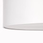 Detailaufnahme der weißen Brilliant Deckenleuchte Andria (Ø 70 cm) mit Textilschirm.