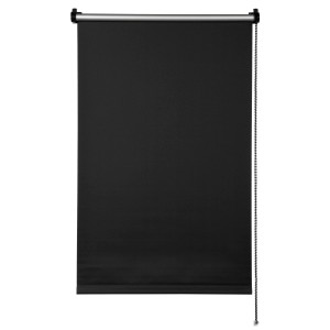 Gardinia EasyFix Thermo Rollo, 90x150 cm, Schwarz, zur einfachen Fenster Montage ohne Bohren.