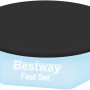 Bestway Abdeckplane für Fast Set Pool Ø 240 cm, schwarz, zum Schutz vor Schmutz.